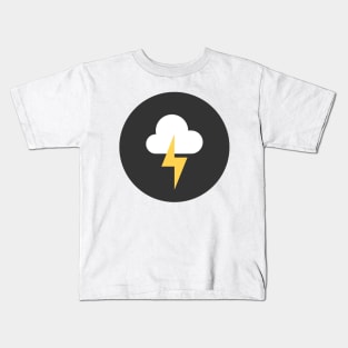 storm cloud icon. Vector illustration. Kids T-Shirt